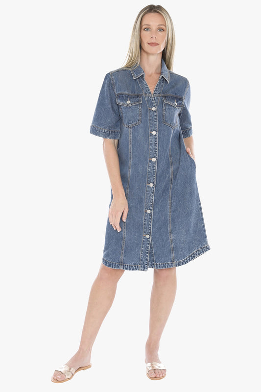 Jump - Soft Denim S/S Dress 596J5129A