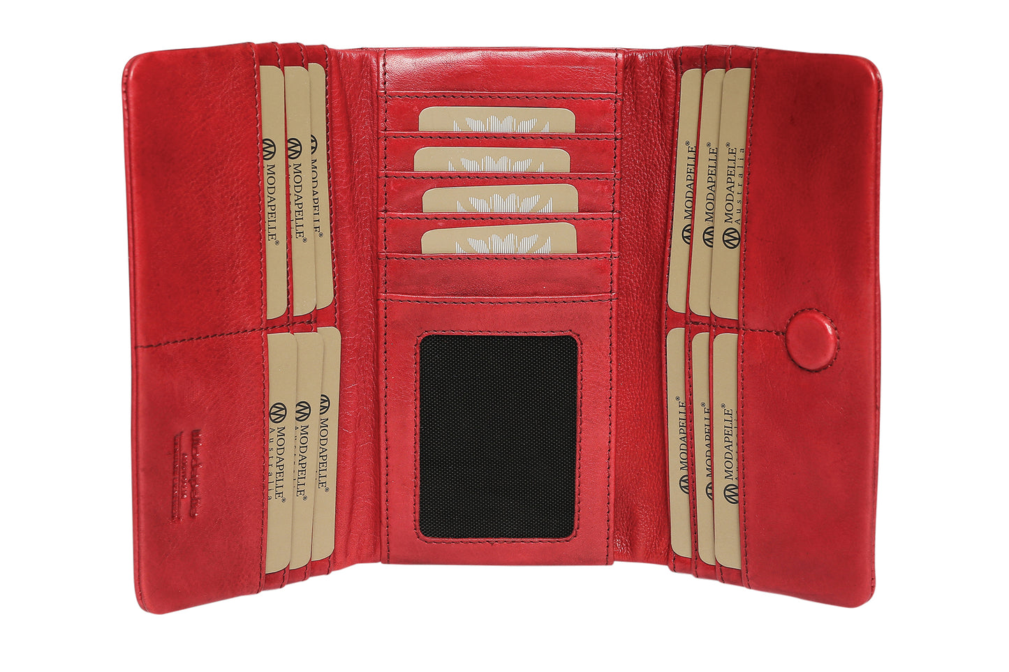 Modapelle - Soft Leather Flap Wallet 6330