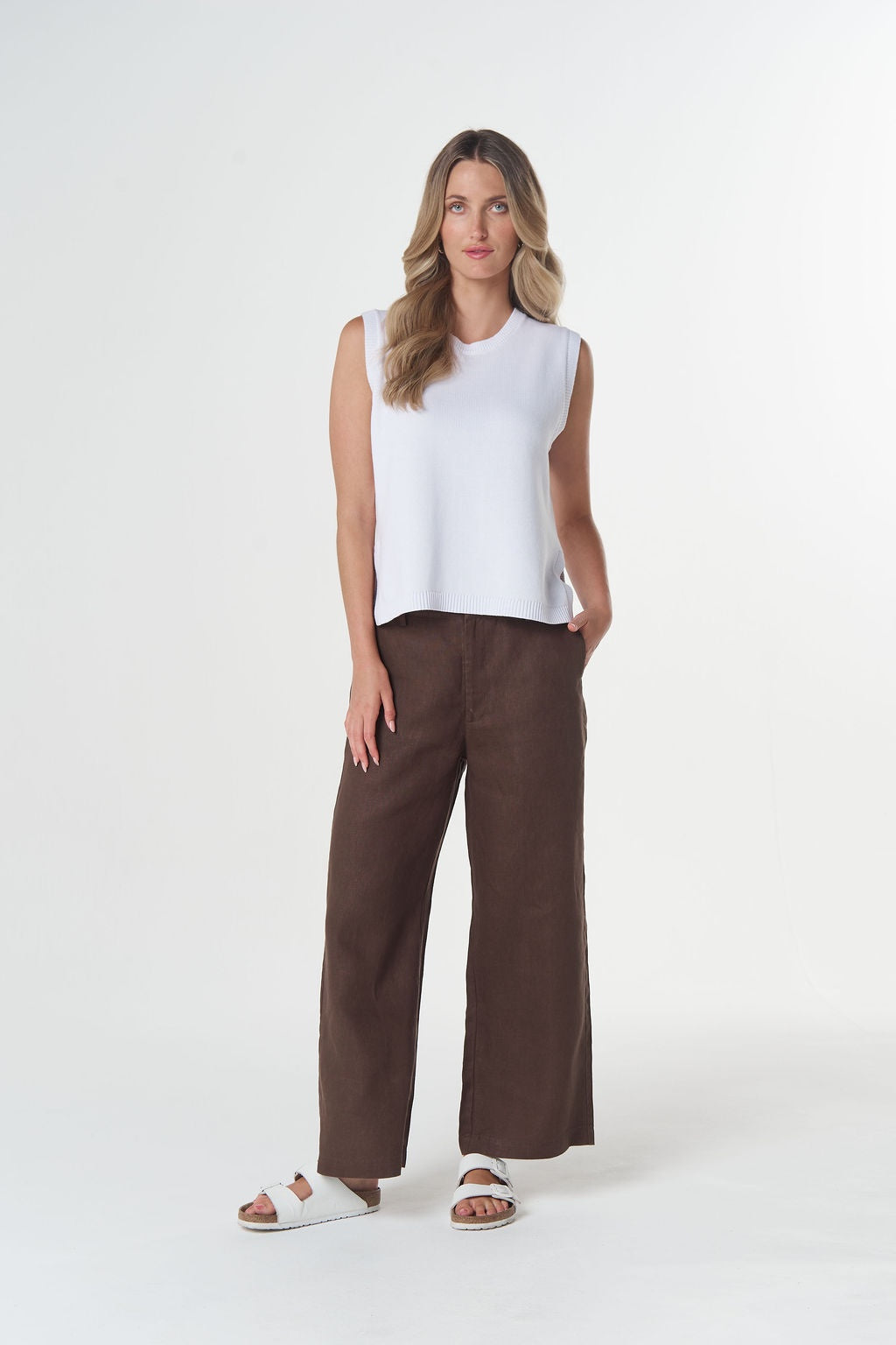 Goondiwindi Cotton - Amber Cotton Knit Vest | 7060C