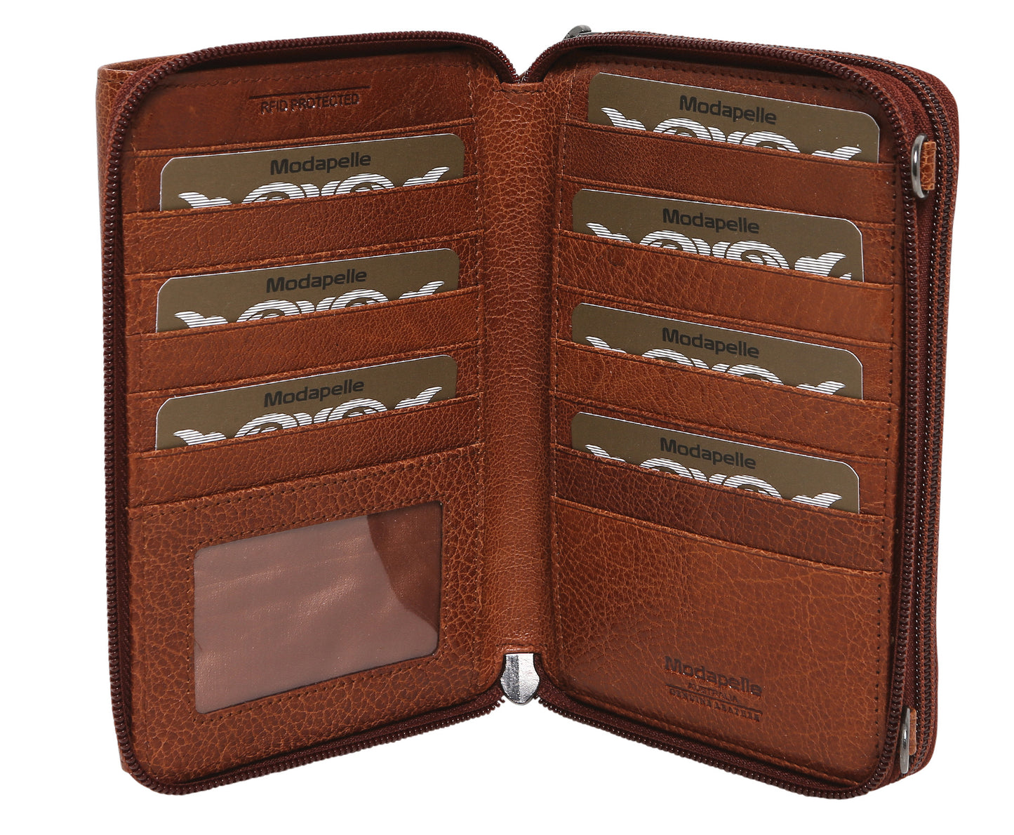 Modapelle - Leather Organiser Bag Cognac | 7319