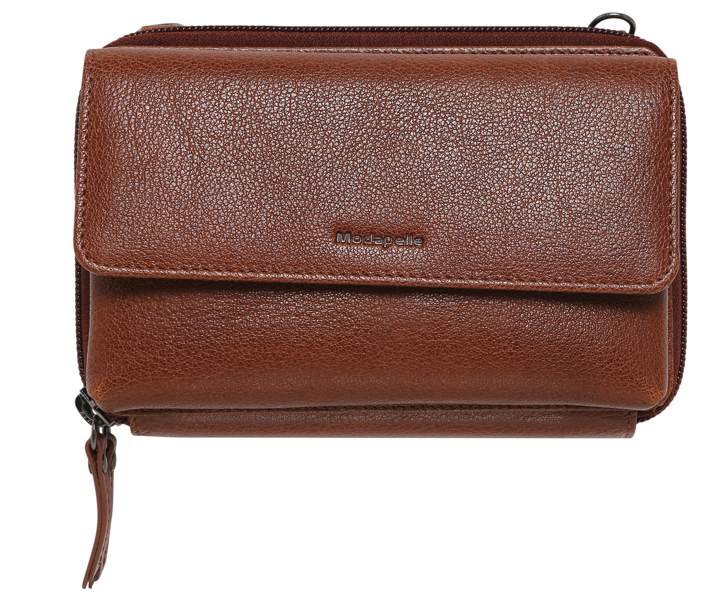 Modapelle - Leather Organiser Bag Cognac | 7319