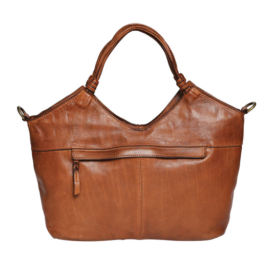 Modapelle - Cow VT Leather East Westhandbag | 7777TAN