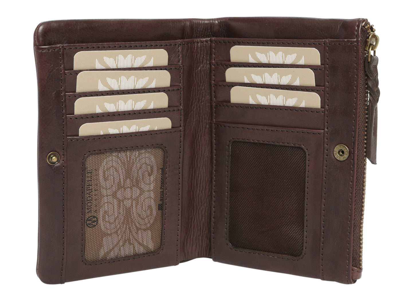 Modapelle - Vintage Leather Ladies Wallet Brown - 7830