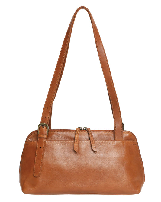 Modapelle - Vintage Leather Shoulder Bag / 7832 TAN