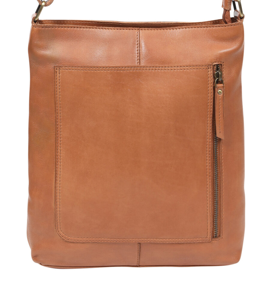 Modapelle Leather Hobo/Cross Body Bag Tan – 7884