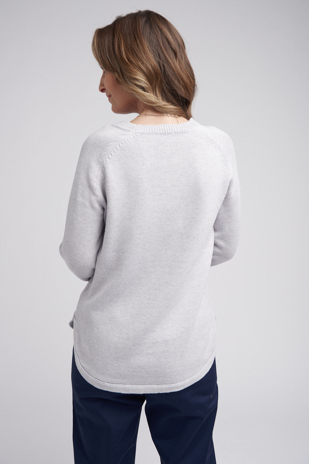 Goondiwindi Cotton - Raglan Jumper Grey Shimmer | G8158M