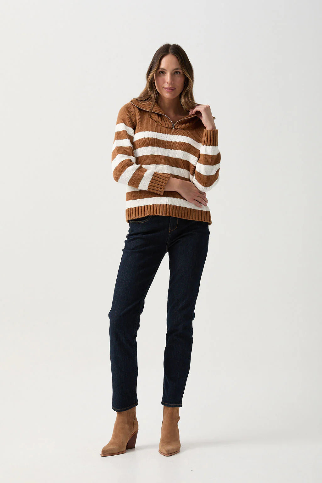 Goondiwindi Cotton - Stripe Chunky Jumper 8209B
