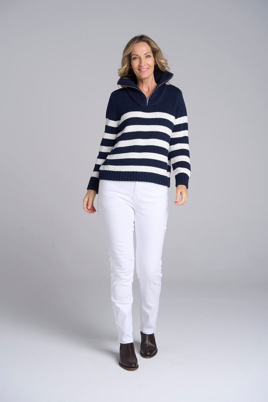 Goondiwindi Cotton - Stripe Chunky Jumper 8209