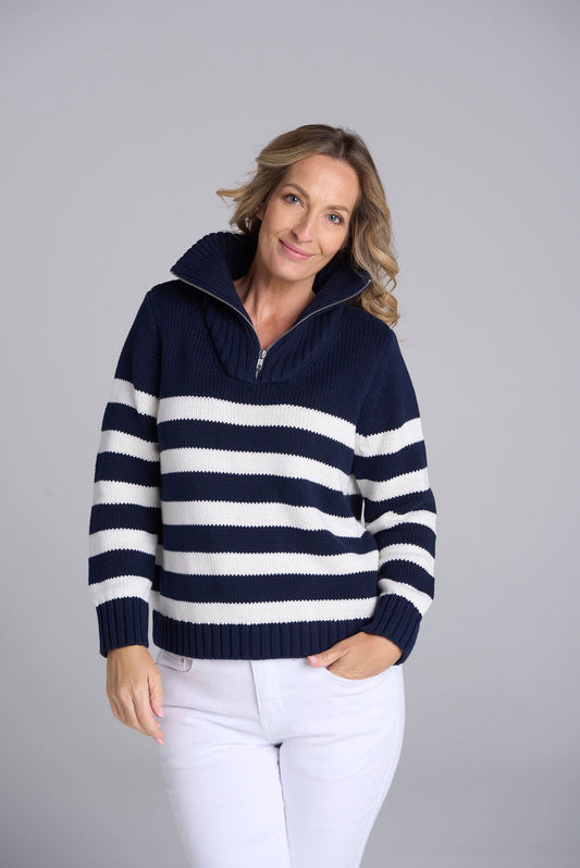 Goondiwindi Cotton - Stripe Chunky Jumper 8209