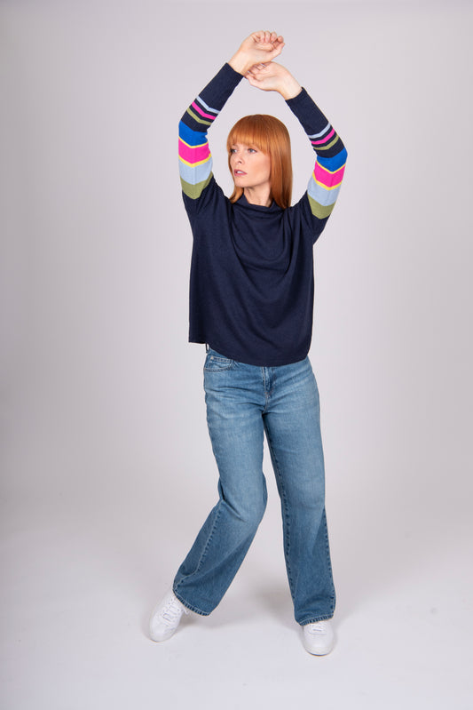 Bridge & Lord - Stripe Sleeve Pullover | BL5621