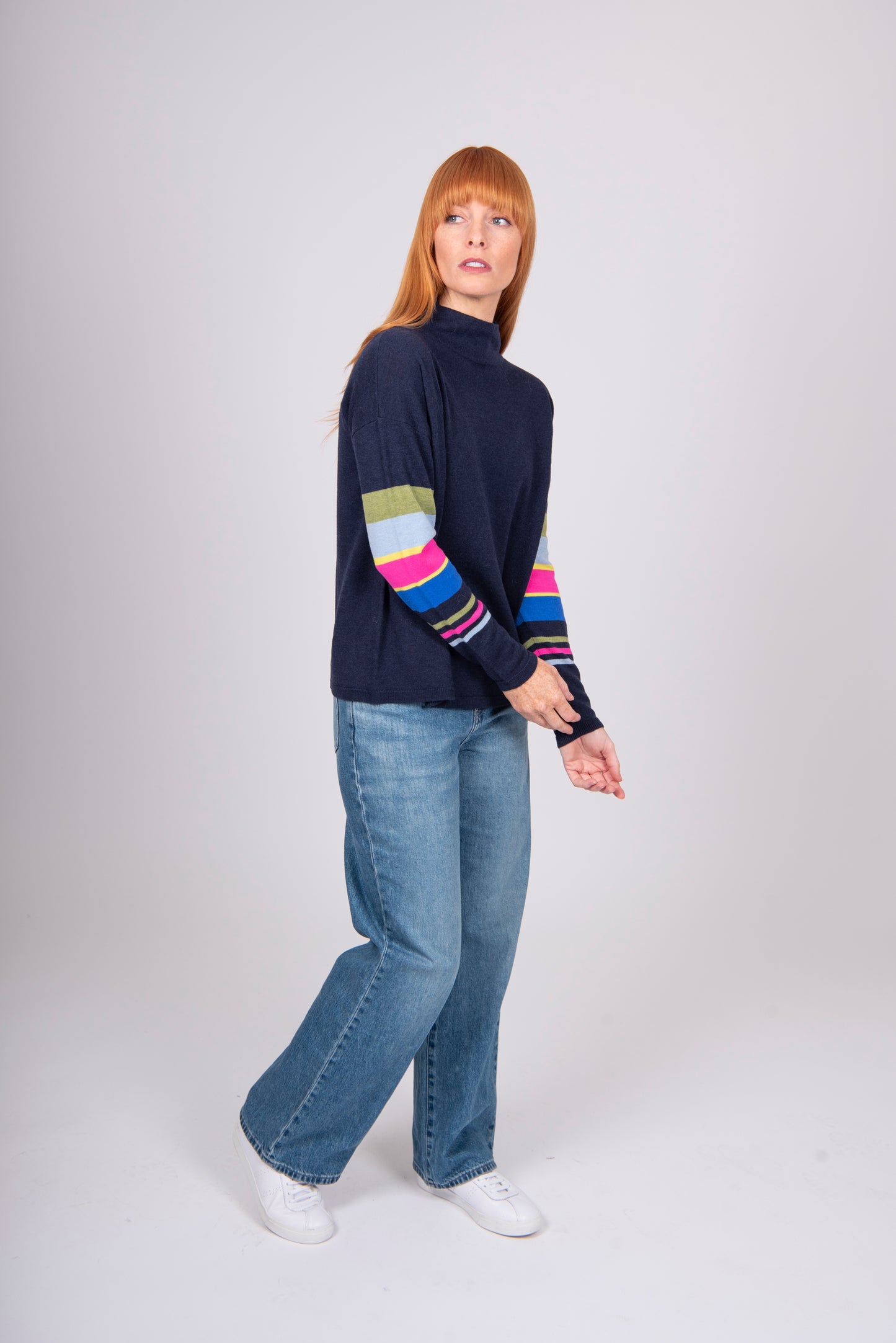 Bridge & Lord - Stripe Sleeve Pullover | BL5621