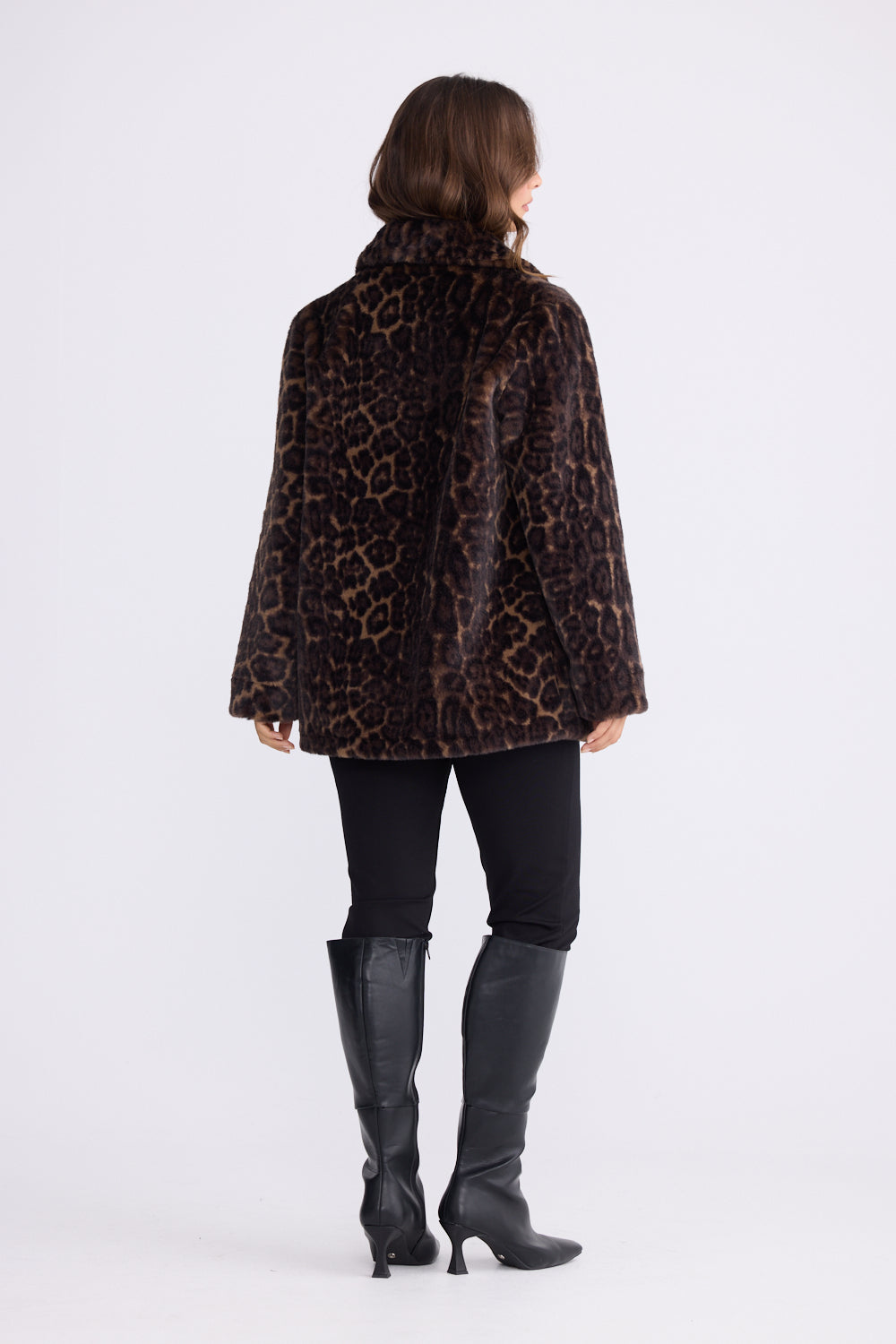 Brave + True - Katerina Fur Jacket - Leopard | BT26310-1