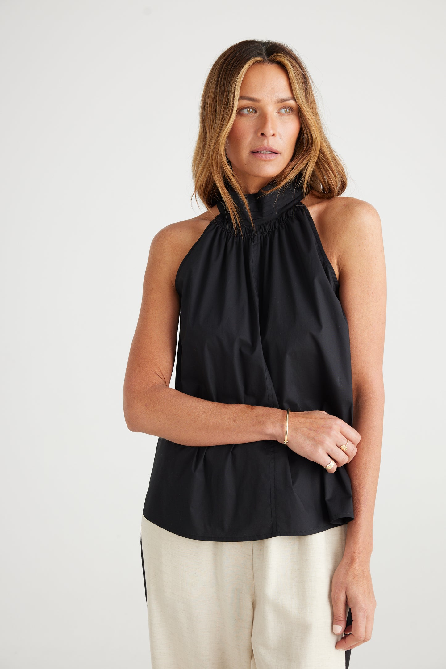 Brave + True - Rose All Day Top Black | BT7238-1
