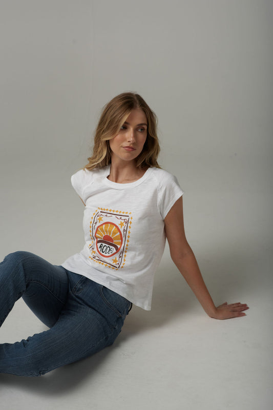 Cloth Paper Scissors - Rodeo Printed Tee C13010