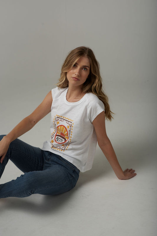 Cloth Paper Scissors - Rodeo Printed Tee C13010