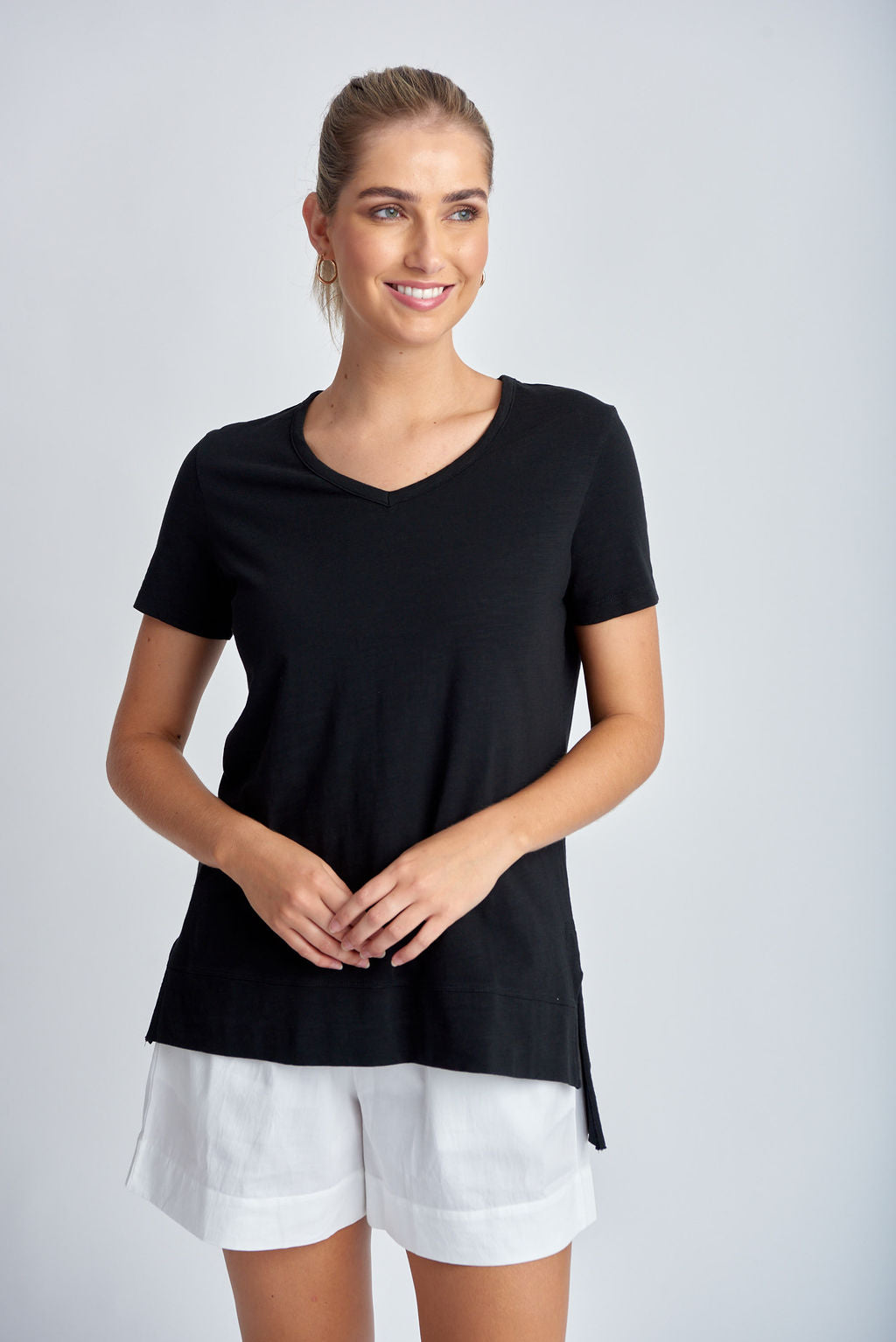 Cloth Paper Scissors - Hi Low Tee Black | CPS1381