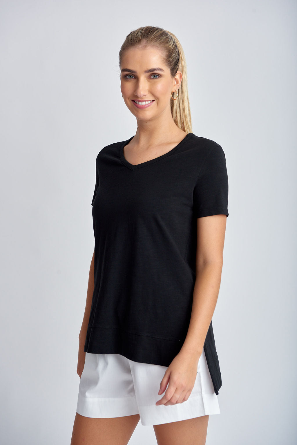 Cloth Paper Scissors - Hi Low Tee Black | CPS1381