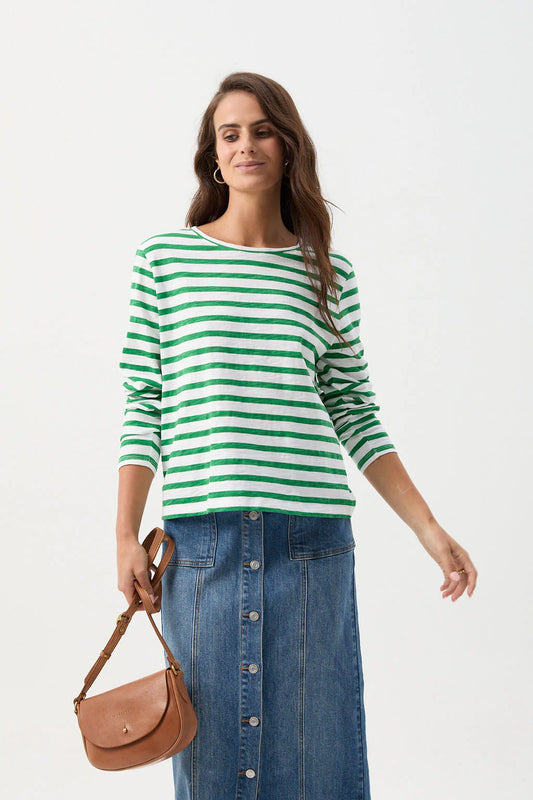 Cloth Paper Scissors - Stripe Basic Tee C1390-51