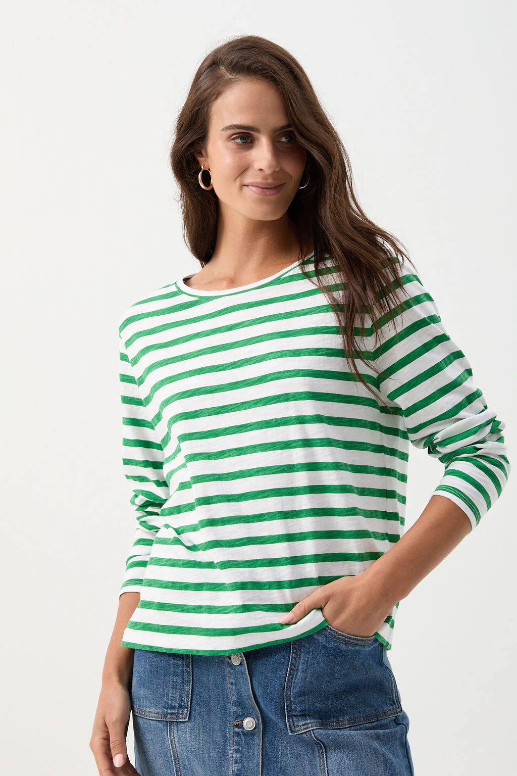 Cloth Paper Scissors - Stripe Basic Tee C1390-51