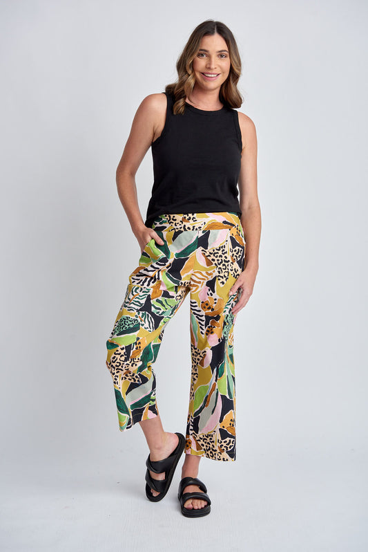 Cloth Paper Scissors - Wide Leg Pant Jungle Print | CPS1532