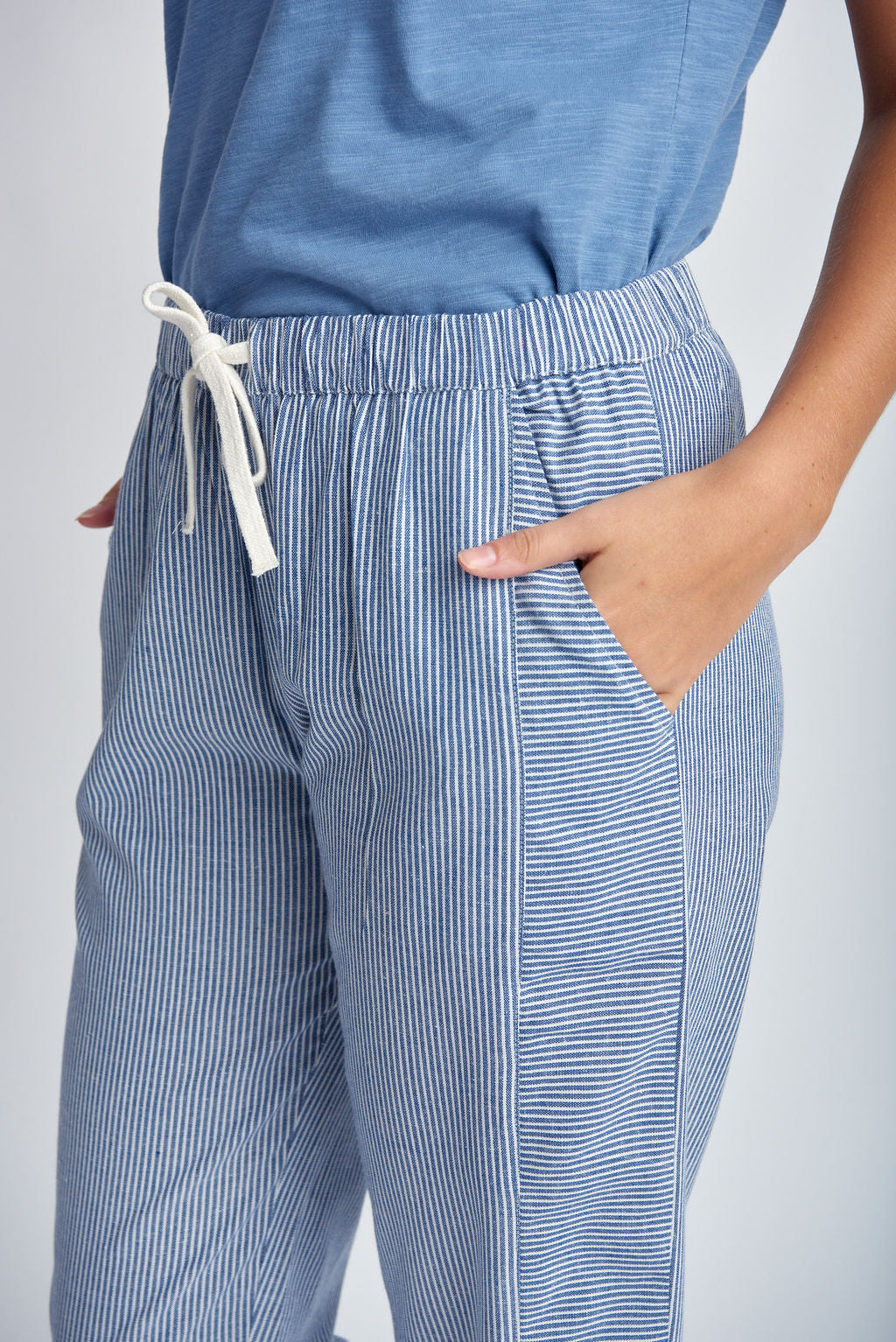 Cloth Paper Scissors - Stripe Pant Navy/White | CPS1534