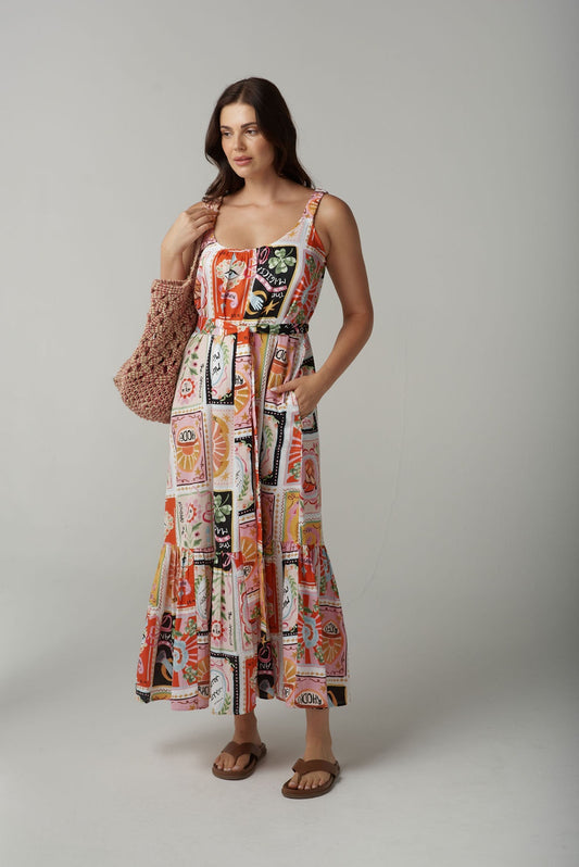 Cloth Paper Scissors - Rodeo Print Sundress C1637