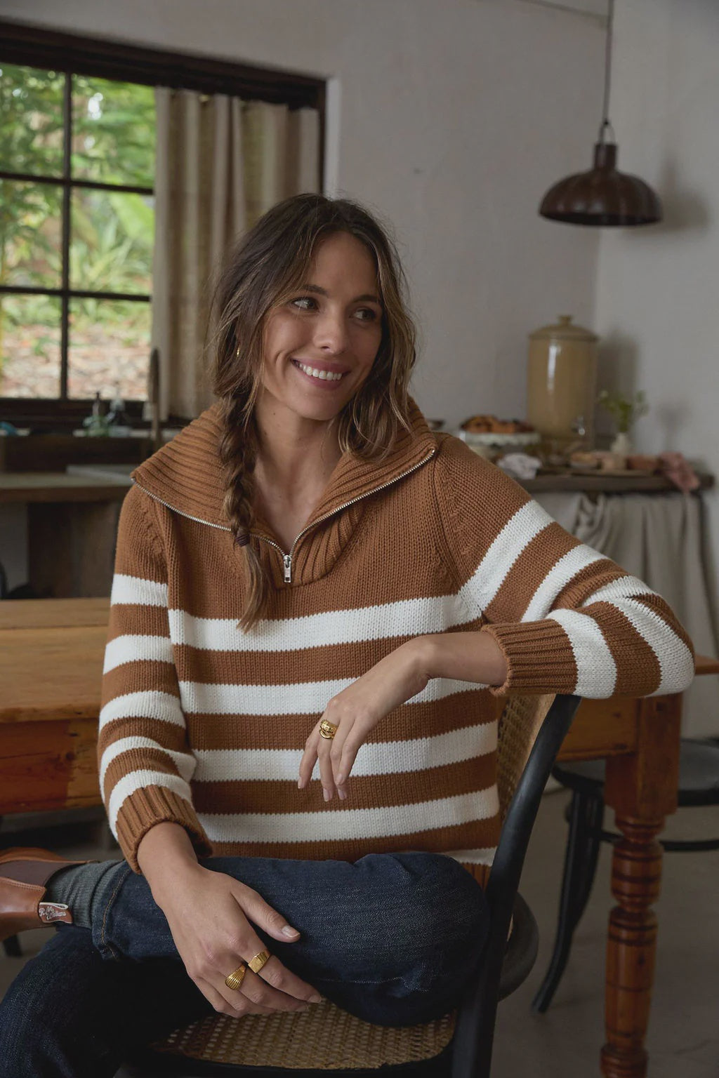 Goondiwindi Cotton - Stripe Chunky Jumper 8209B