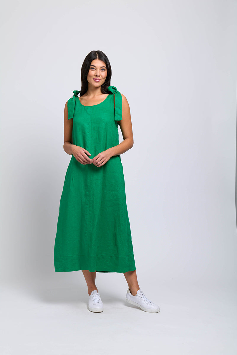 Foil - Bali Tie Dress Kelly Green - FO7828