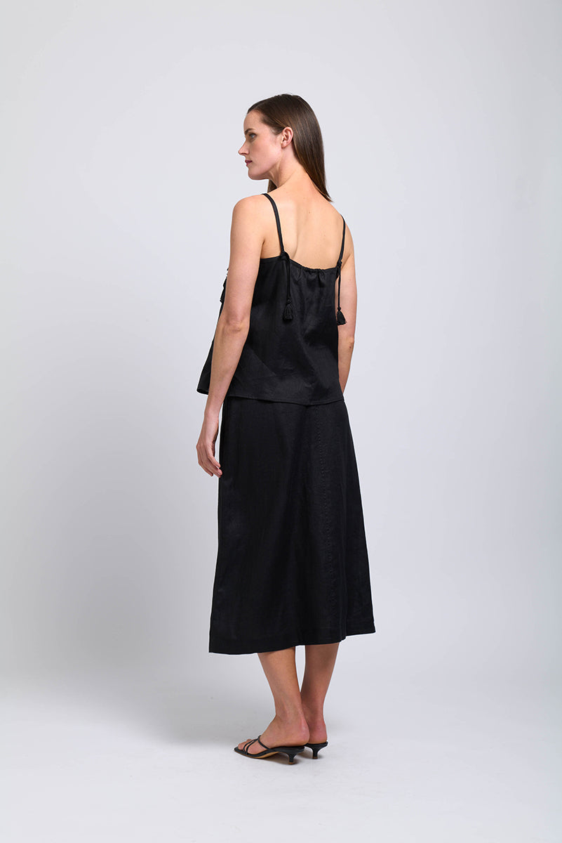 Foil - Pleat Dreams Top Black | FO7856