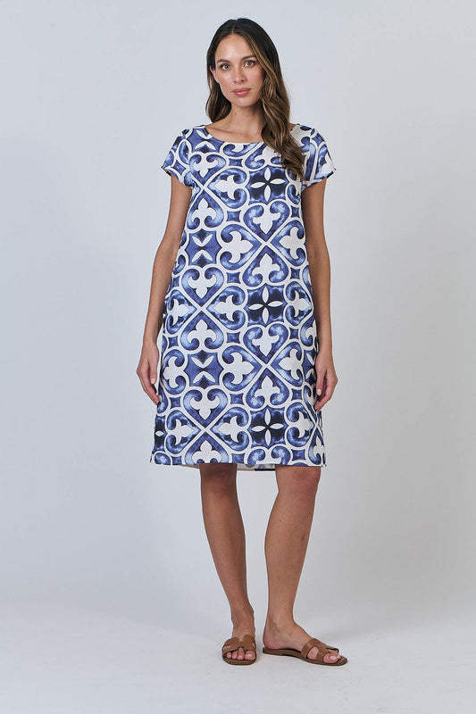 Naturals - A-Line Linen Dress GA237