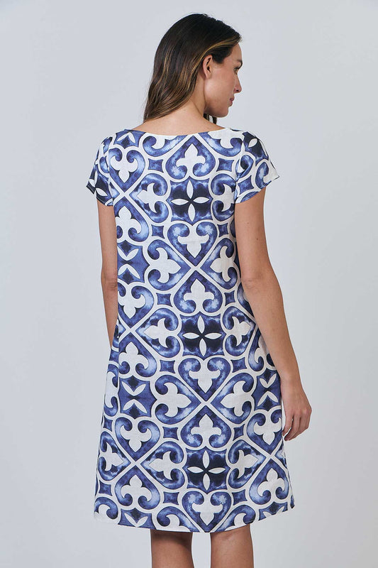 Naturals - A-Line Linen Dress GA237