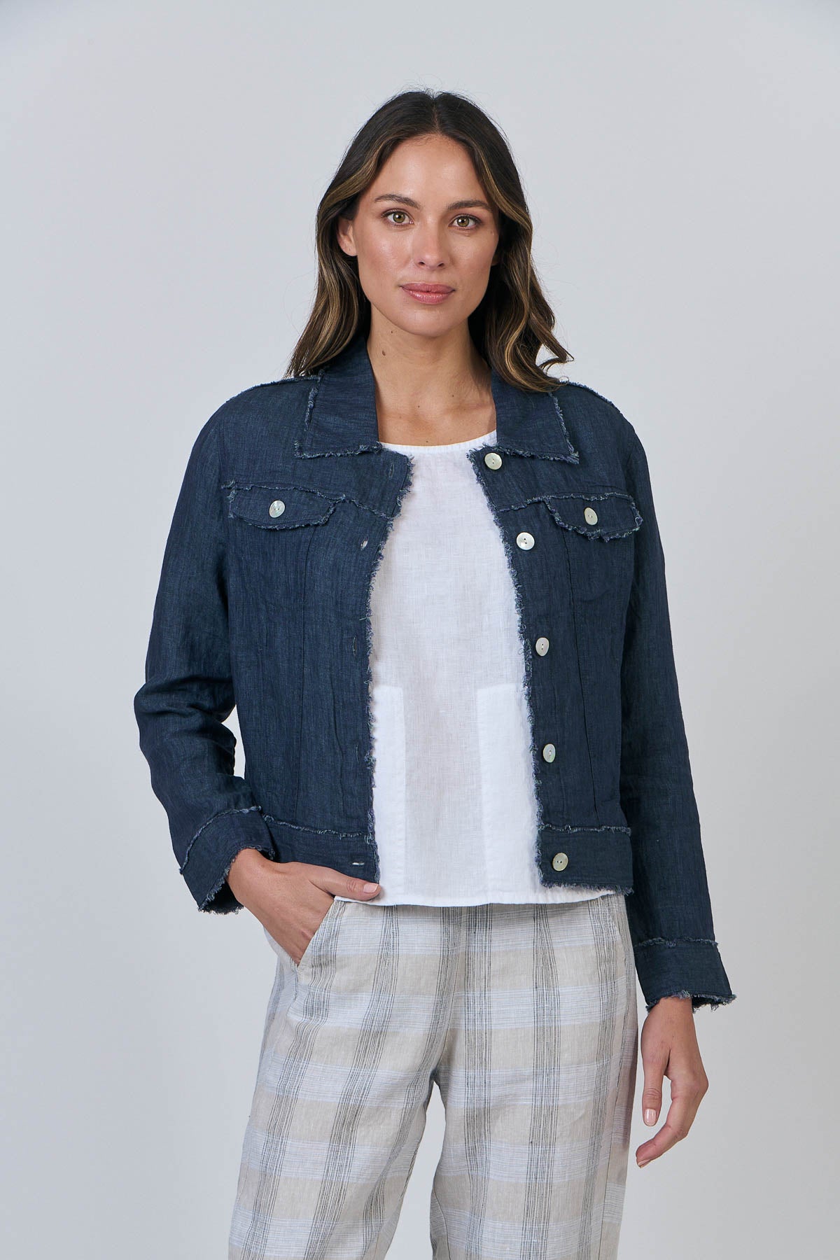 Naturals – Lightweight Linen Jacket / GA30