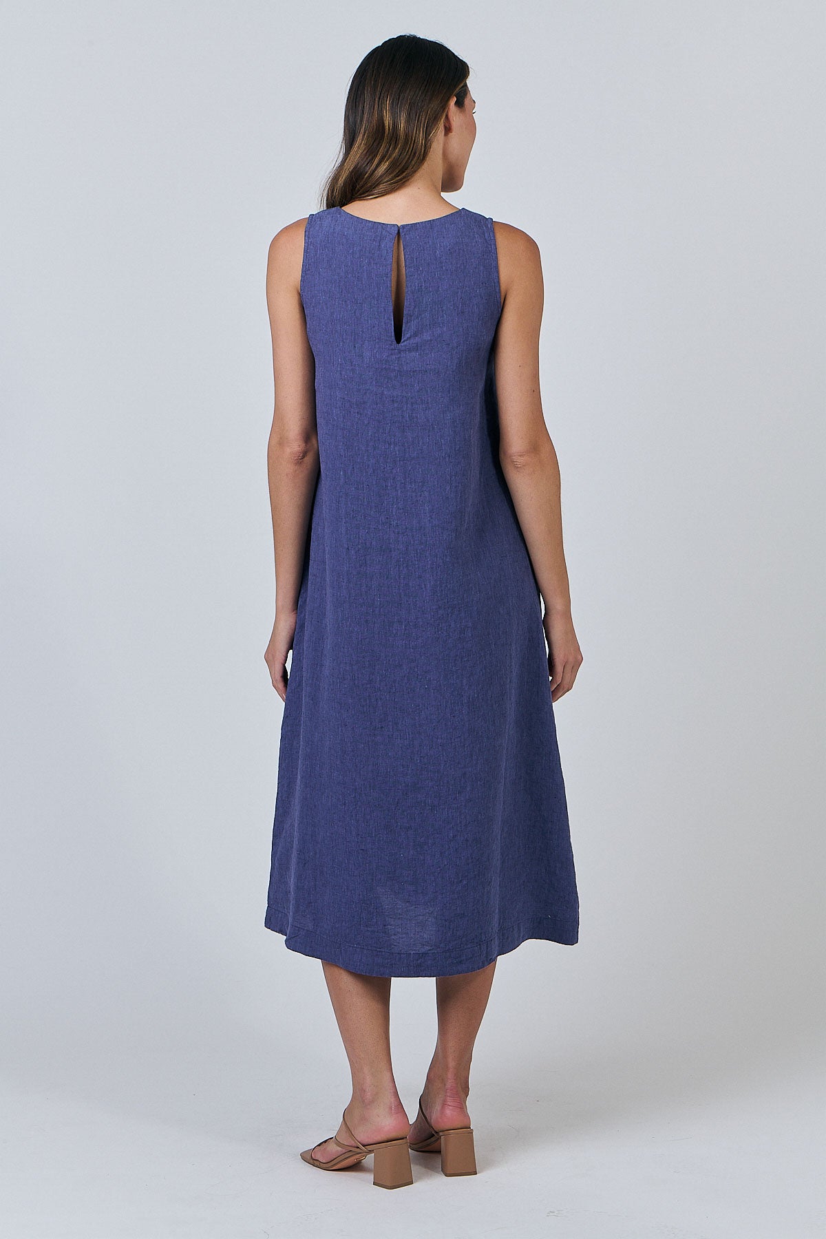 Naturals - Linen Midi Dress GA325