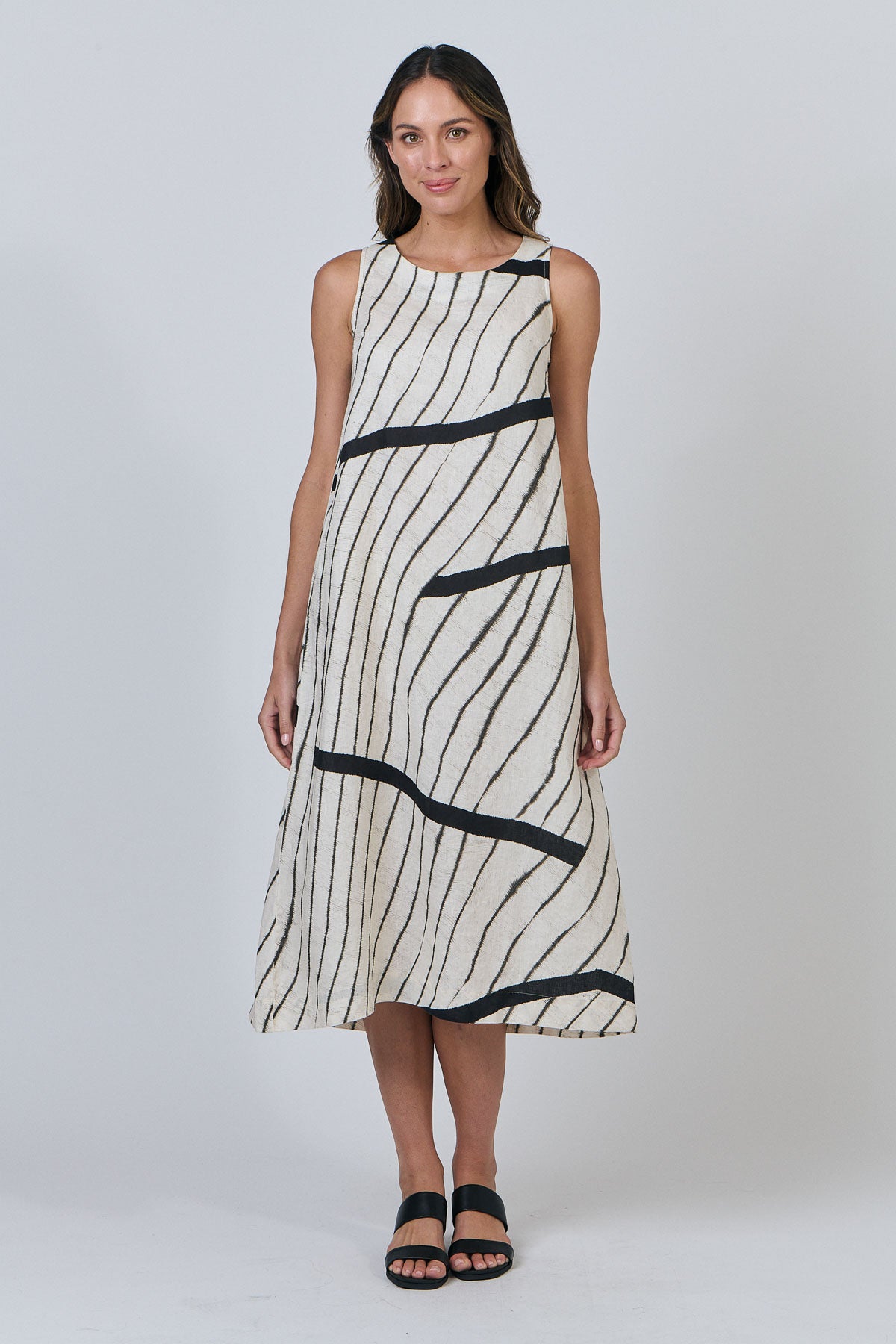 Naturals - Linen Midi Dress GA325