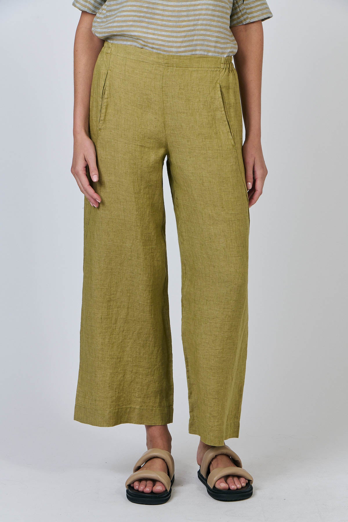 Naturals – Wide Leg Linen Pants / GA398