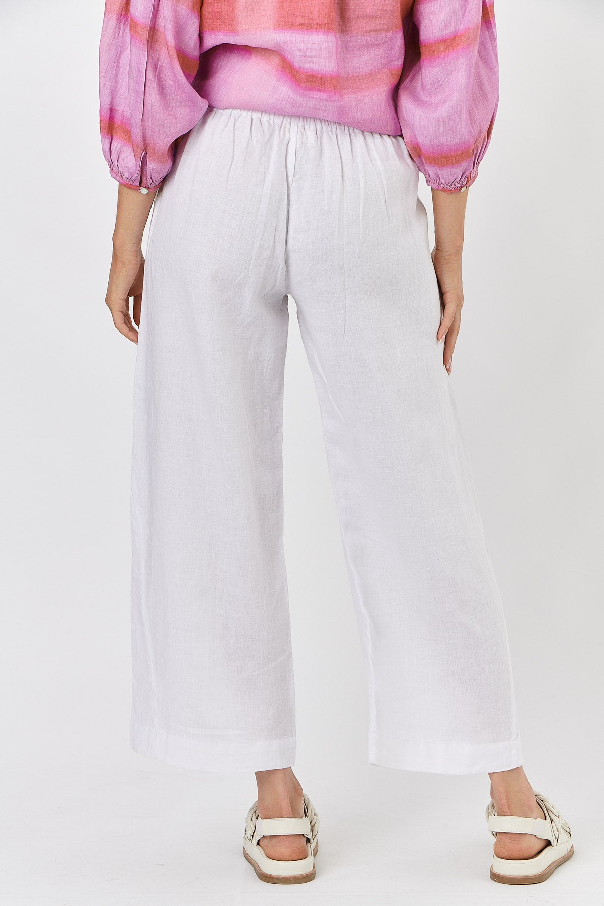 Naturals - Linen Pants White | GA398