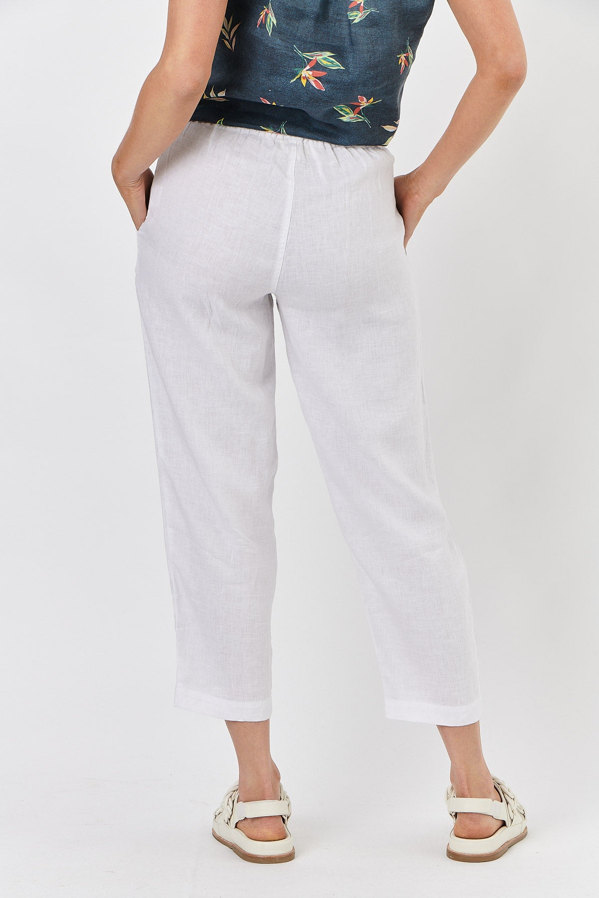 Naturals - Linen Pants White | GA464