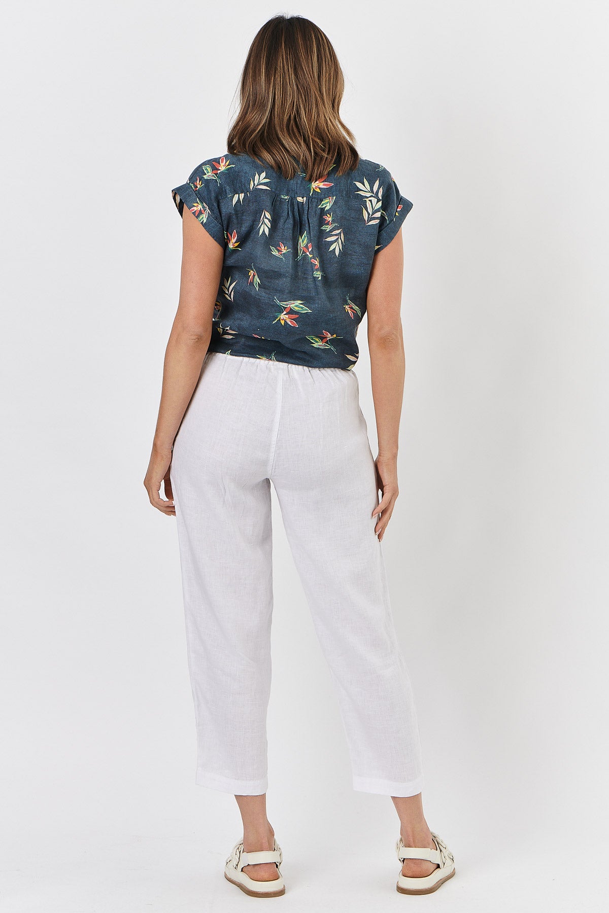 Naturals - Linen Pants White | GA464