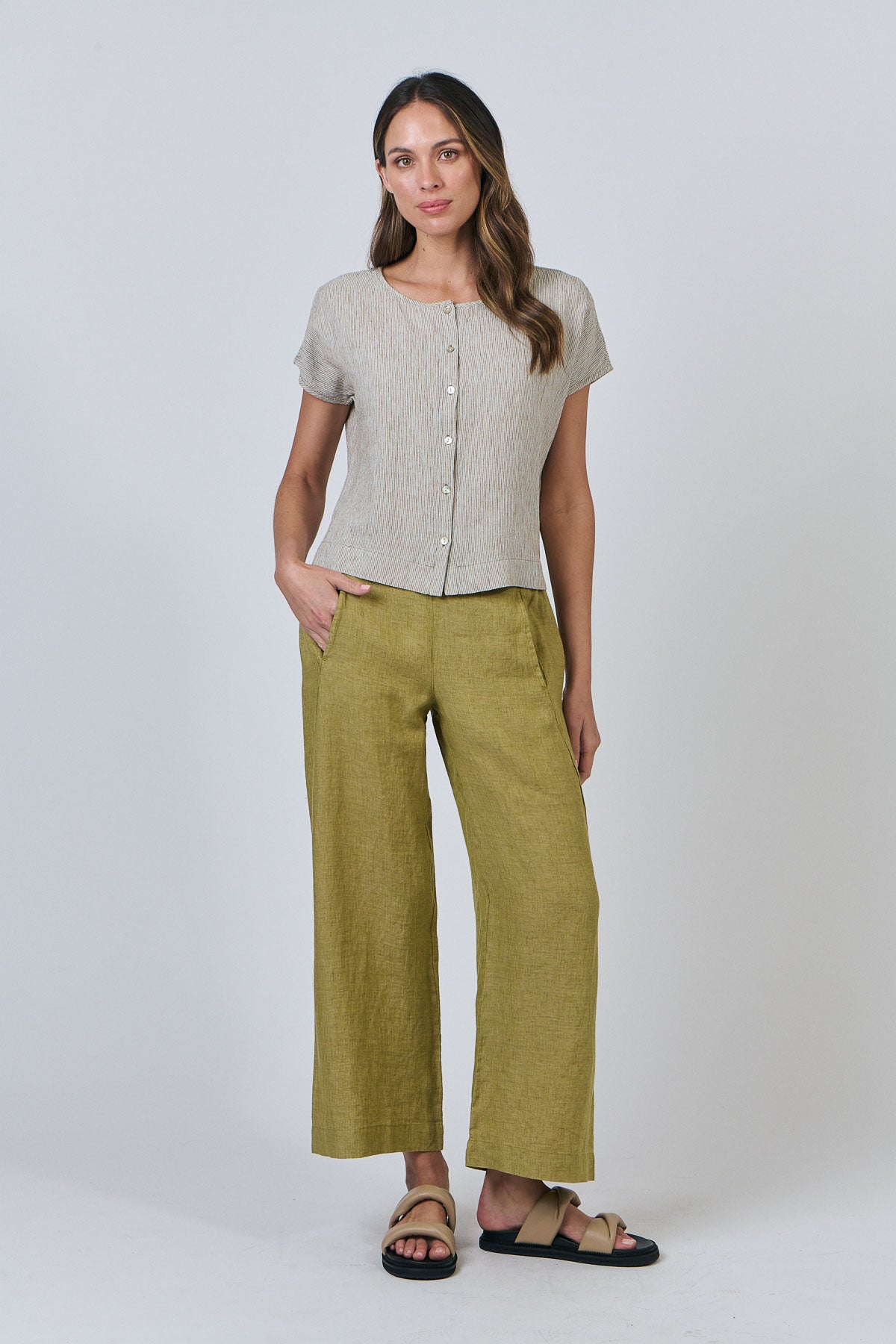 Naturals - Relaxed Linen Top / Blister GA504