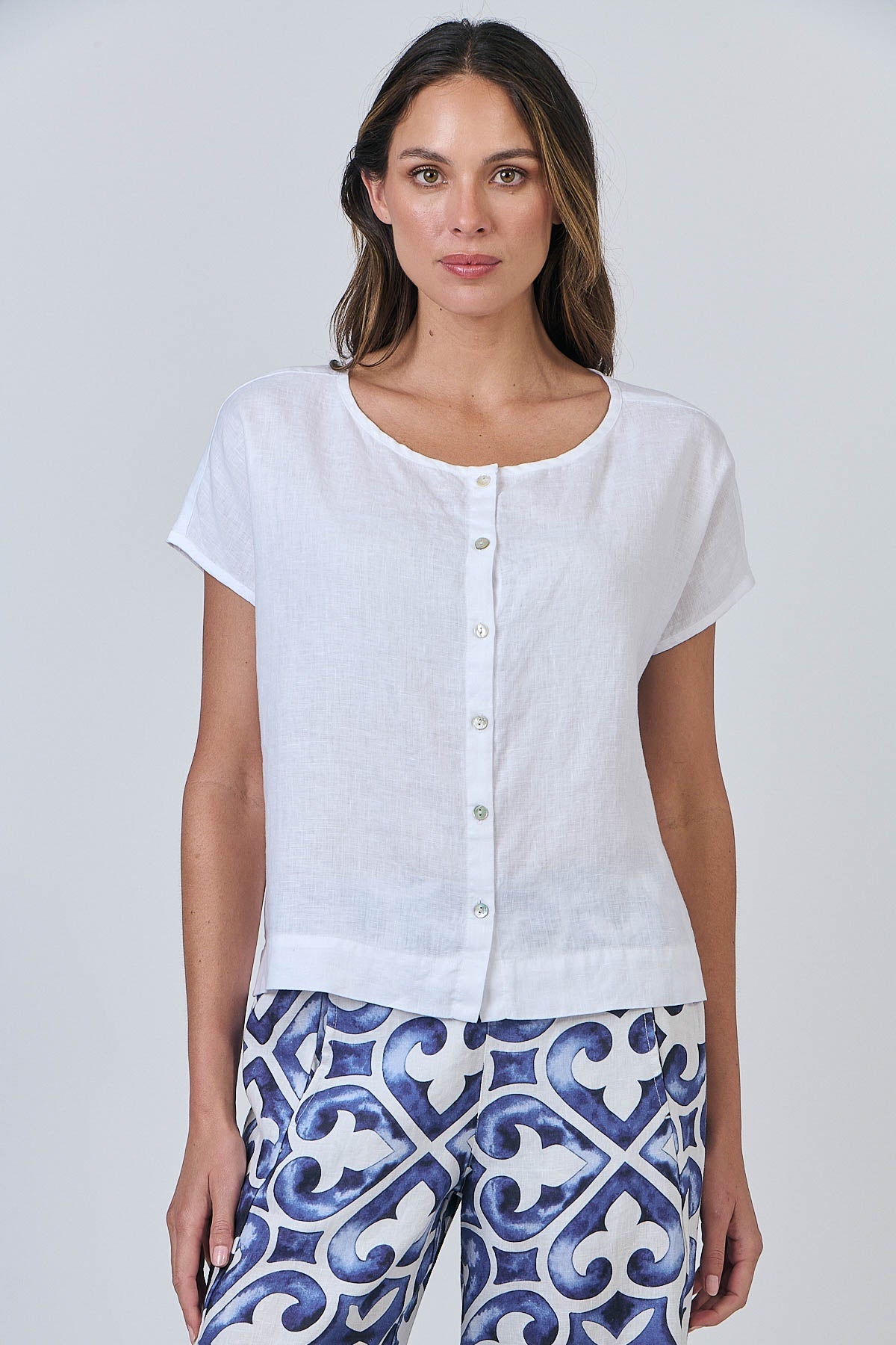 Naturals - Linen Relaxed Tee GA504