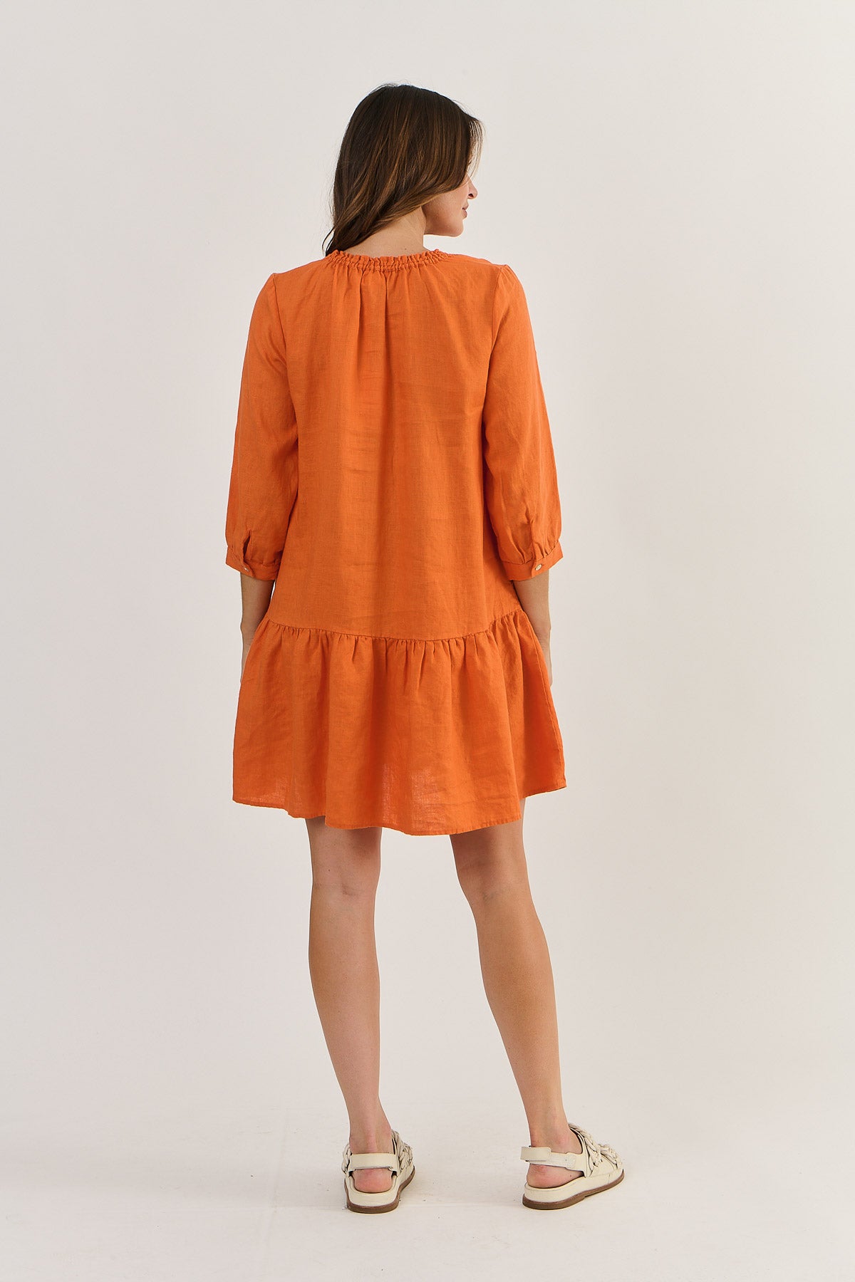 Naturals - Linen Dress Tamarind | GA515