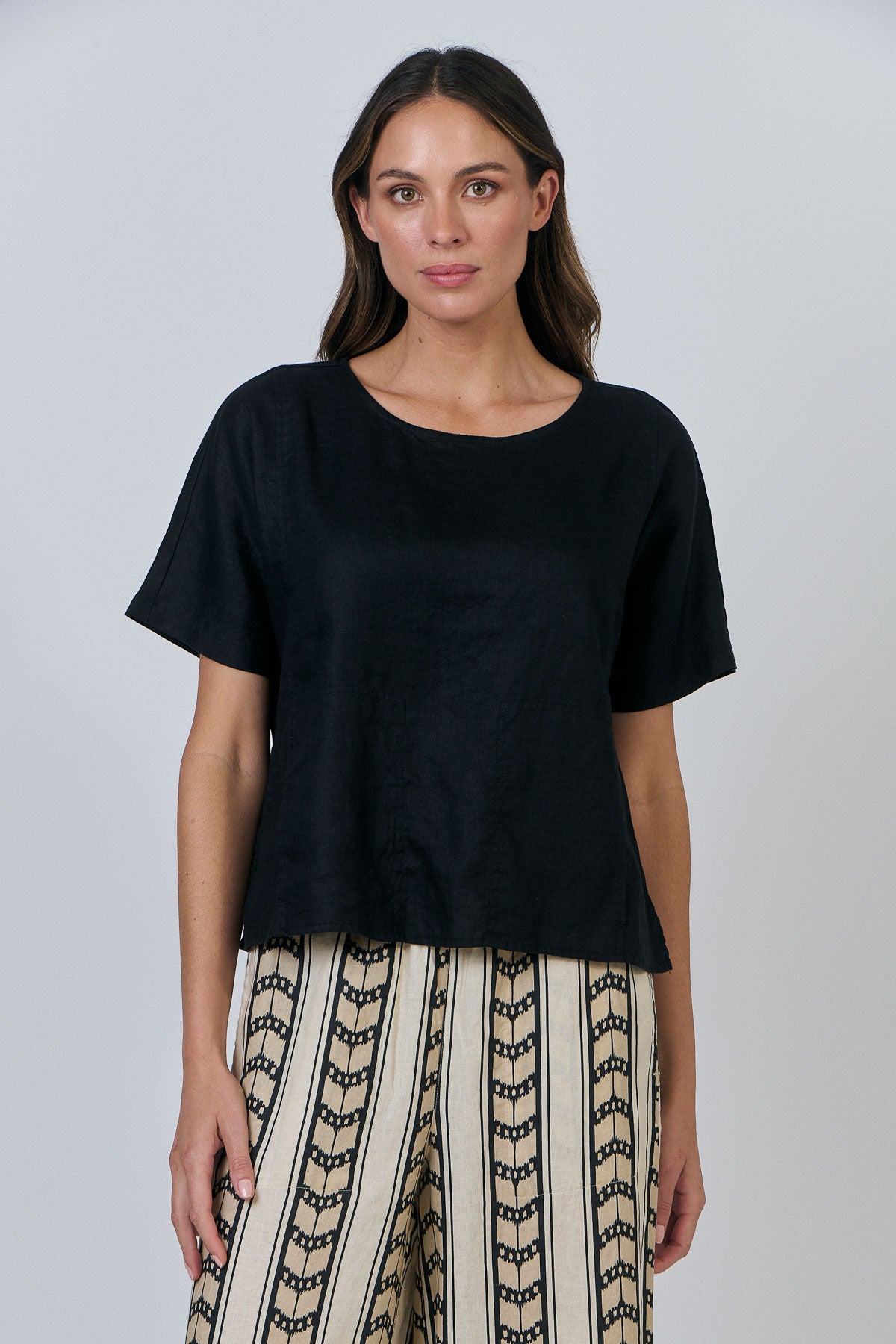 Naturals - Linen Minimalist Blouse GA587