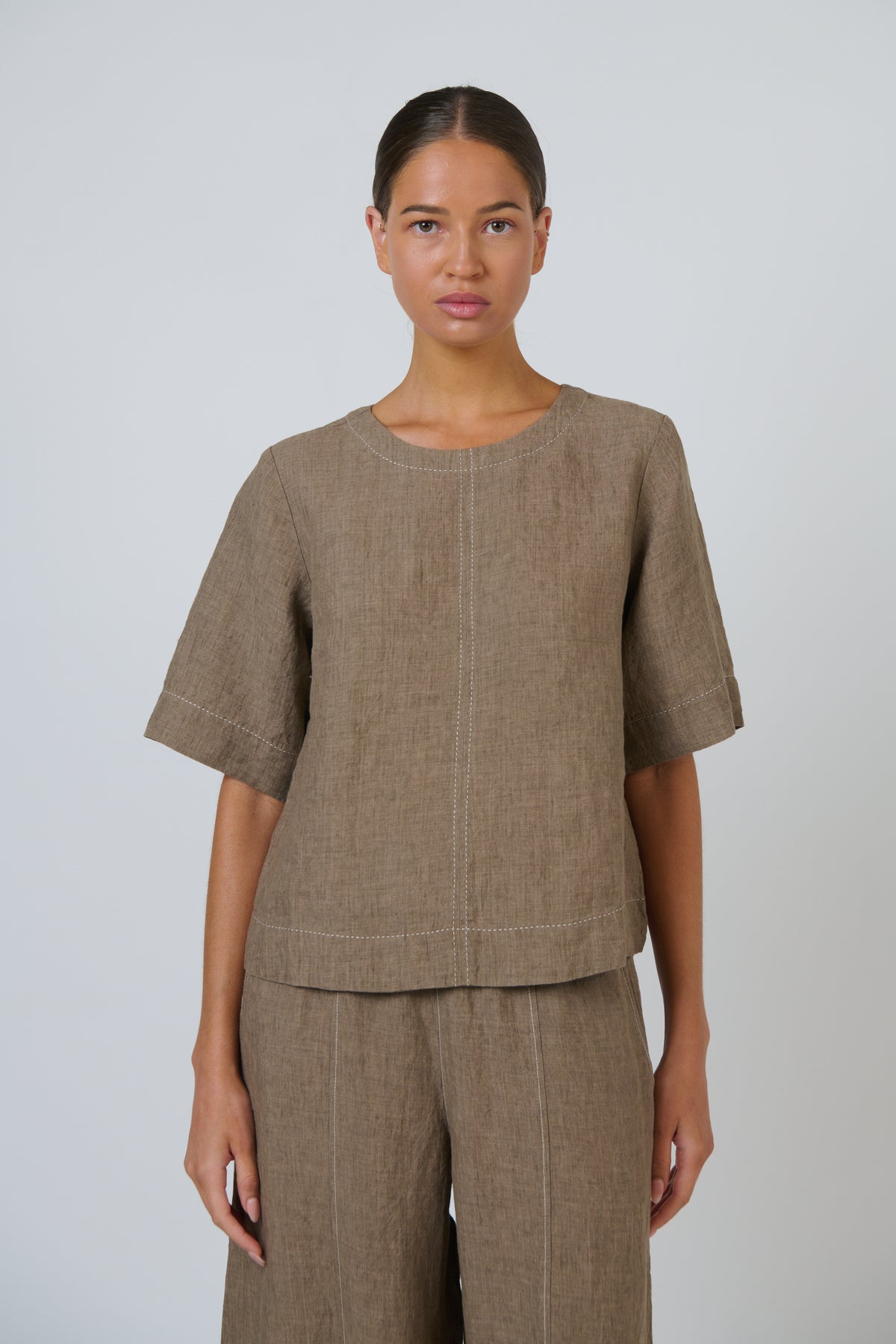 Naturals by O & J - Linen Top | GA724A