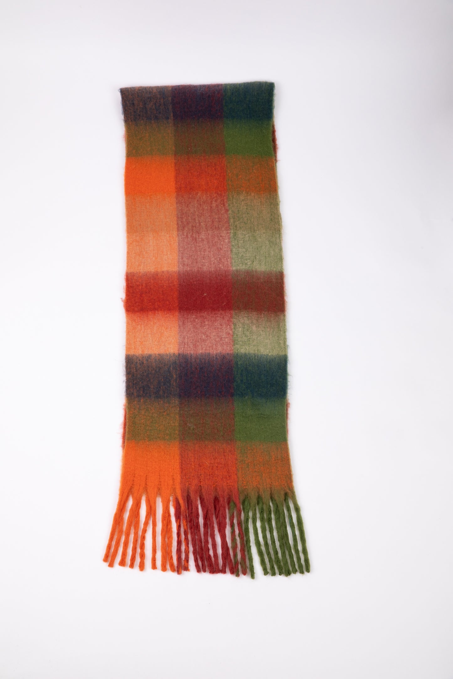 Holiday - Cruz Scarf | Green W Orange HA25013