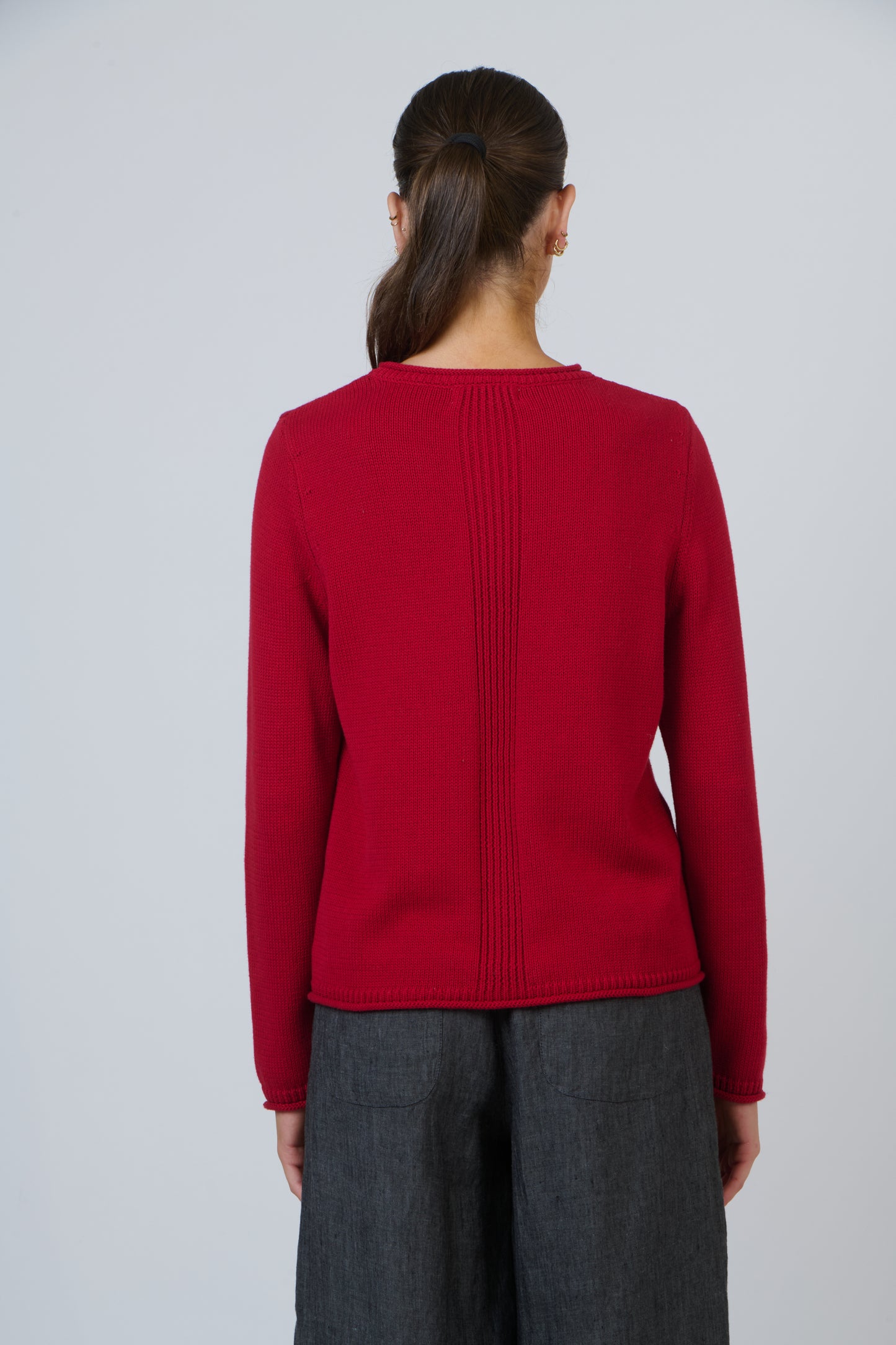 Naturals – NAT-W52 Cotton Rib Back Jumper