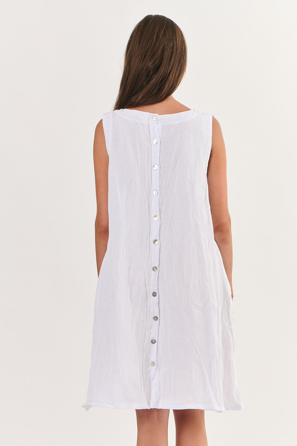 Namastai - Cotton Dress - P147-White