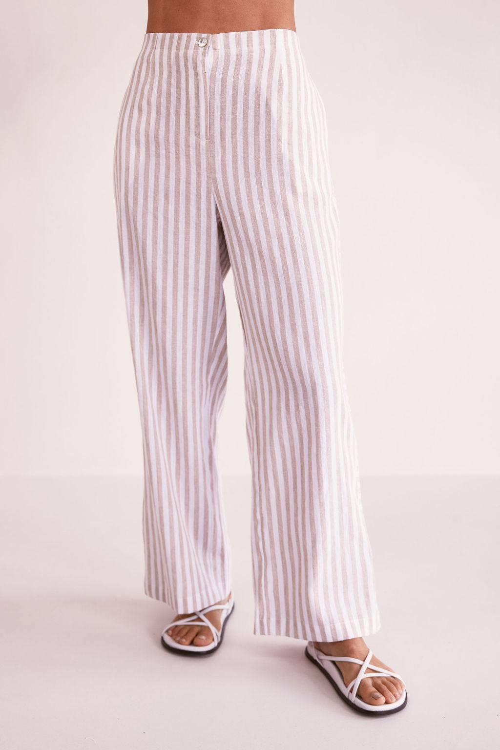 See Saw - 2 Way Striped Pant Toffee/White | SS124T