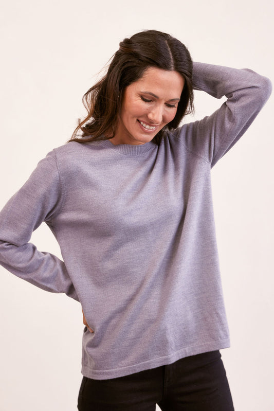 See Saw - Merino Wool Crew Neck Sweater SS182S