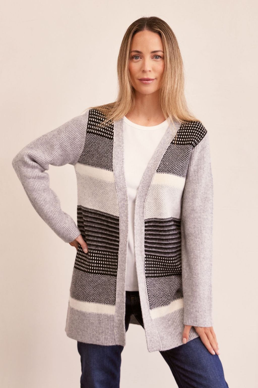 See Saw - Wool Blend Edge To Edge Cardi | SS223