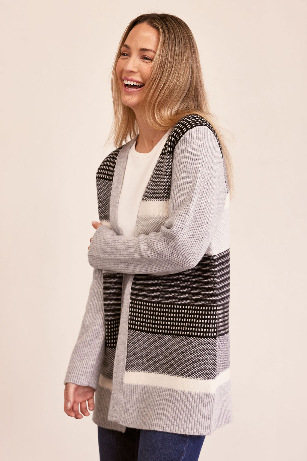 See Saw - Wool Blend Edge To Edge Cardi | SS223